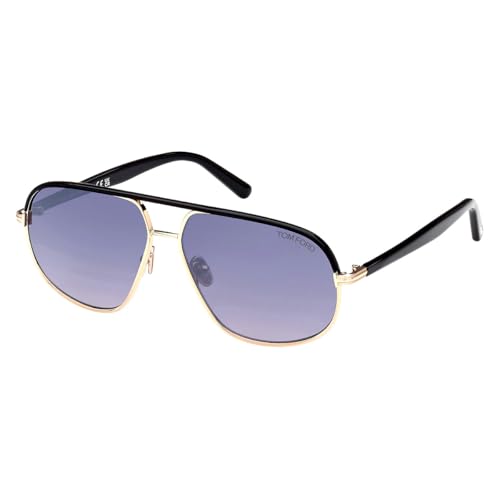 Tom Ford MAXWELL FT 1019 SHINY ROSE GOLD/GREY SHADED 59/13/140 サングラス ユニセックス
