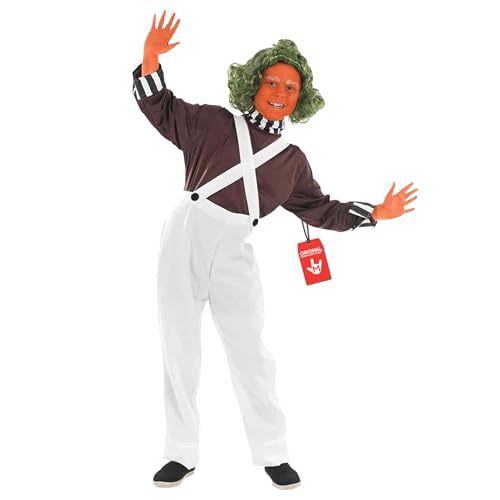 Fun Shack Disfraz Trabajador Fábrica Chocolate Niño, Disfraces Películas Cine, Cuentos Infantiles, Carnaval y Halloween, L