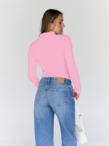 Image of Trendy Queen Women's Turtleneck Long Sleeve Shirts Basic Underwear Tops Winter Clothes 2026