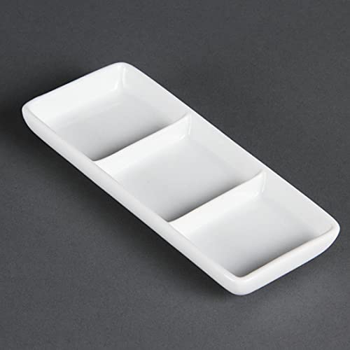 Plato de 3 secciones Olympia C336 para separar alimentos con total comodidad