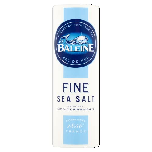 La Baleine Salt, Fine Sea Salt Shaker for Cooking and Seasoning, Pack of 12 x 250 g