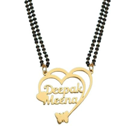 ANSARI JEWELS Personalized Couple Name Mangalsutra Gold plated Mangalsutra Name pendant Customized Jewelry Gifts for Women with Chain (B0D4QD21NL) Amazon Price History, Amazon Price Tracker