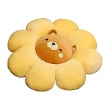 Seyomi Animal Flower Floor Plush Pillow Seating Cushion, Cute Sunflower Room Decor for Girls，Floor
