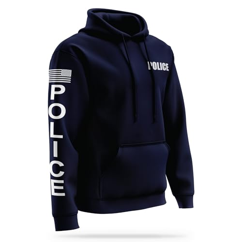 POLICE Performance Hoodie | USA Patriotic Apparel | 100% Polyester for Odor Free, Moisture-Wicking Quick Dry Comfort.4