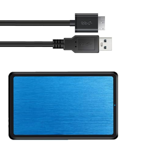 YCHUCH Caja de discos duros USB SATA3.0 2.0 de 2.5 pulgadas, caja de discos duros externos, soporte de transferencia de 5 Gbps, para accesorios de disco duro, caja de unidades tipo C