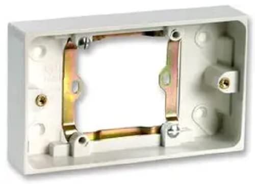 Auline Convert Single Flush Mounted Single Socket to Double Gang Twin Plug Mains Box
