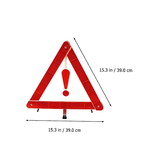 4 StüCk Auto Warndreieck Verkehrssicherheitsset – Zusammenklappbares Notfall-Dreieck FüR Pannenhilfe, StraßEnbau Und Fahrzeugwartung – Reflektierendes Sicherheitsdreieck Aus Plastik