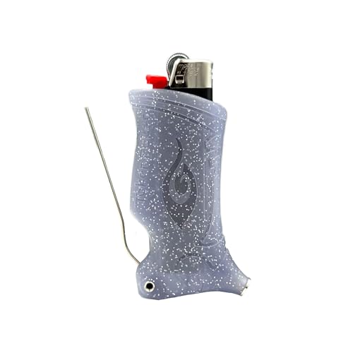 Toker Poker - Bic Lighter Case Multi Tool Sparkles Collection - All Inclusive Tool for Camping and Other (Clear)