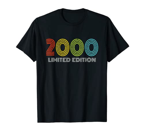 23rd Birthday Gifts Vintage 2000 Born In 2000 23 Years Old T-Shirt