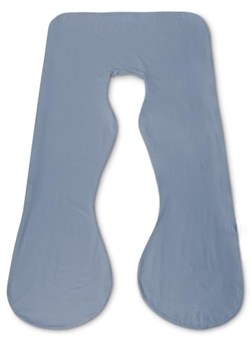 Queen RoseR 抱き枕 交換カバー 【正規品】肌に寄り添うような優しい触感 ジャージー生地 u字型 洗える ブルー