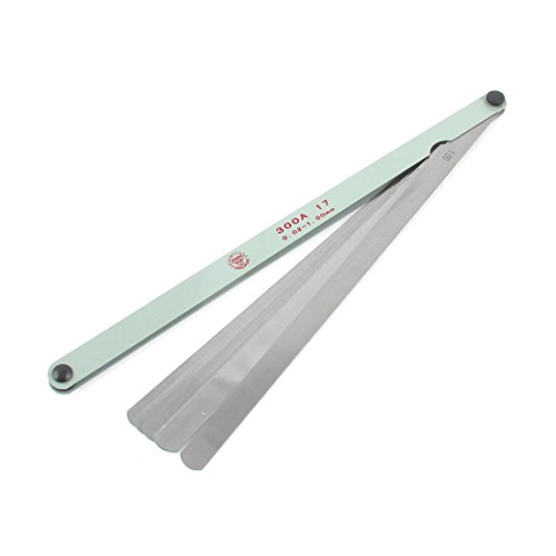Aexit 0.02 to 1mm Thickness Gap Metric Filler Feeler Gauge 12