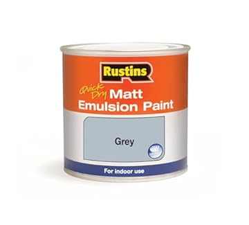 RUSTINS Matt Emulsion Paint Grey 250ml
