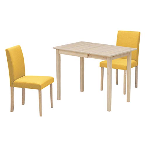 Amazon｜伸縮式 伸長 ダイニングテーブルセット 90cm/60cm 2人掛け用