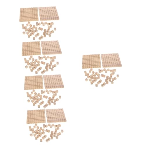 Blocs Mathématiques Bois OSALADI contre l'Abstraction : Pack Pédagogique 5x61 Pièces