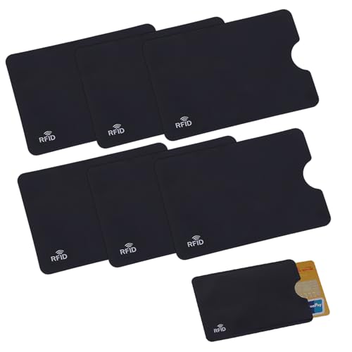 Horktrust 6 Piezas Portatarjetas antirrobo antirrfid. Porta Tarjeta Bancaria Anti Piratería, la Billetera Queda Completamente protegida, Tarjeta de debito, protección Pasaporte