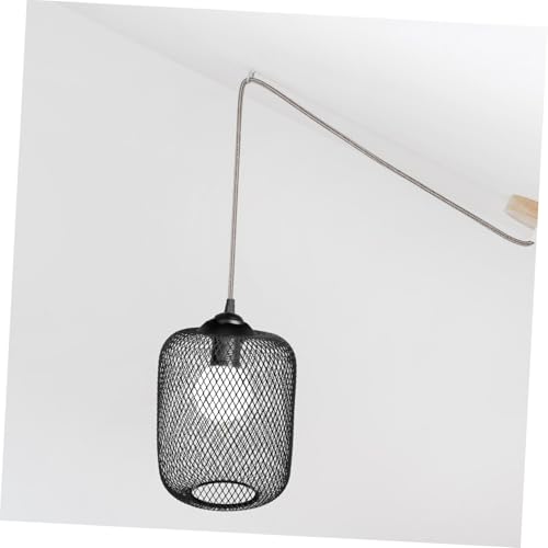 Pantalla de Lámpara elegante de cilindro negro mate 5