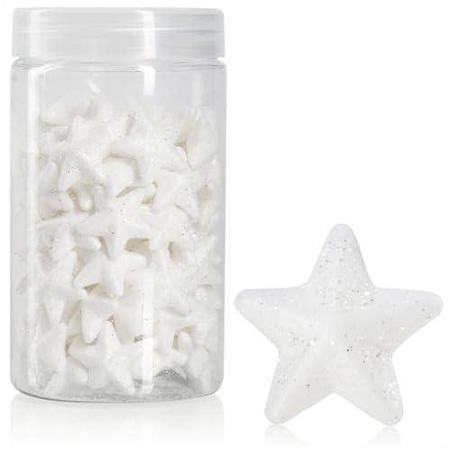 com-four® 10g Glitzer Sterne - Polyfoam Deko Sterne - vielseitige...