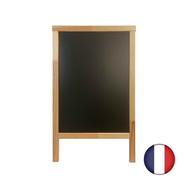Ponte stop marciapiede con cornice legno grezzo dimensioni 90x55 cm