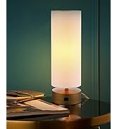 Permo Antique Bedside Table Lamps with USB Port, Touch Control Table Lamp 3 Way Dimmable with AC ...