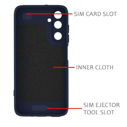 Image of Casotec Back Cover | MagFit Ring Design (Non-Magnetic) | Shockproof Protection | Anti-Slip Grip | Raised Camera Edges | Slim Protective Case for Samsung Galaxy A17 5G / F17 5G / M17 5G (Steel Blue)