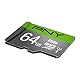 PNY Elite 64GB microSDXC-Speicherkarte + SD-Adapter, 100MB/s Lesegeschwindigkeit, Klasse 10 UHS-I, U1 für Full-HD-Video