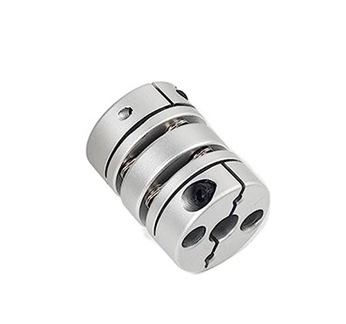Rigid coupling,Stainless steel rigid coupling 4pcs D32L45 Double Diaphragm Disc ?coupling Coupler Screw Rod Servo Motor Encoder Shaft(6.35x6.35)