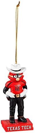 Texas Tech University, Mascot Statue Ornament Officially Licensed Decorative Ornament for Sports Fans