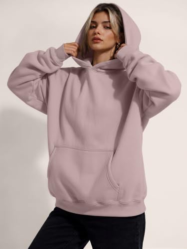 Image of Trendy Queen Women Oversized Hoodies Fall Outfits | Gentle Skin Feel, Aesthetic Drop Shoulder, Large Kangaroo Pocket, Seamless Daily Outfit Match