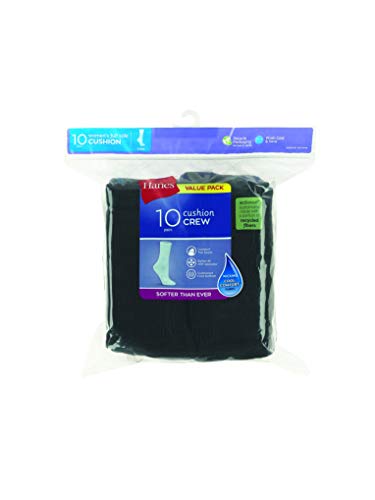 Image of Hanes Women's Cushioned Athletic Ankle Socks (10-Pack)