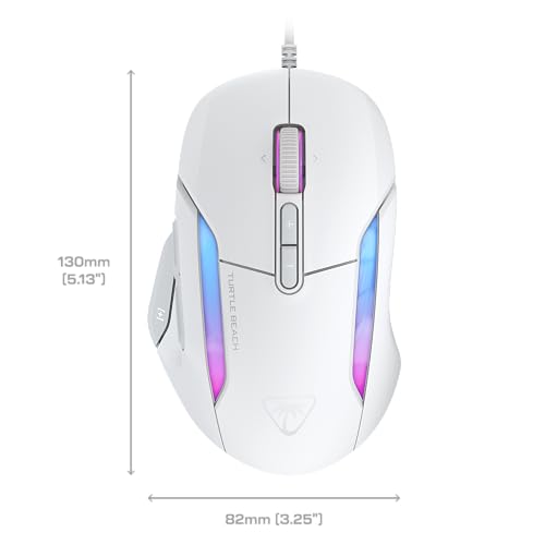 Kone II: Mouse da gaming RGB cablato ed ergonomico, Sensore ottico da 26K DPI, ciclo di vita degli switch ottici di 100 milioni di clic, 23 input personalizzabili: Bianco artico - Mouse gaming - Immagine 11