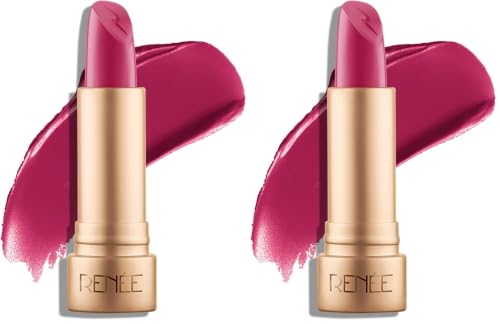 Image of RENEE H2O Hydrating Creme Lipstick - Pink Shower, Super Glossy, Lightweight, Non-drying & Hydrating, Easy Glides Formula with Intense Pigment, Shea Butter, Hyaluronic Acid, Jojoba Oil Infused