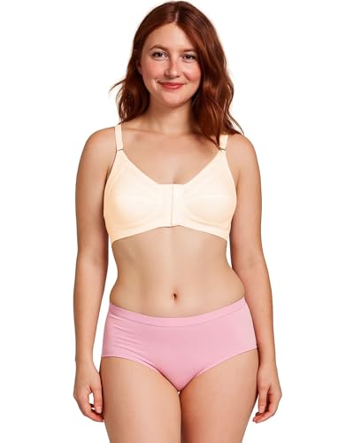 Image of ELEG & STILANCE Women Maternity Nursing Bra Cotton Non Padded Front Open Feeding Bra Adjustable Strap Innerwear