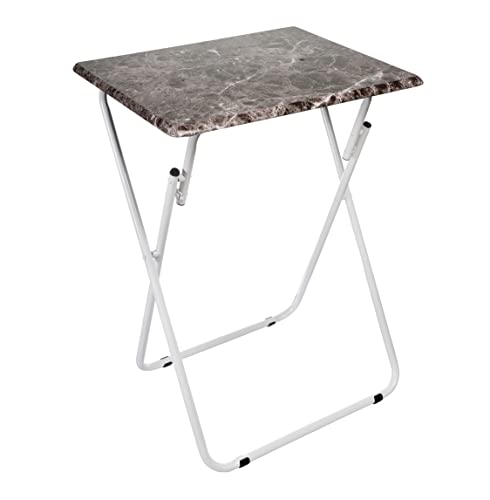 HERSIG - Mesa Plegable Cuadrada | Mesa Auxiliar Plegable Multiusos - 48 x 38 x 66 cm