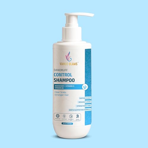 Dandruff Control Shampoo Rosemary, Vitamin E, and Pro Vitamin B5 Soothes Scalp, Reduces Flakes, Strengthens Hair – 250ml