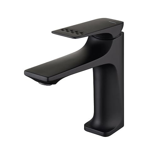 Robinet de lavabo en cuivre à commande unique pour eau chaude et froide