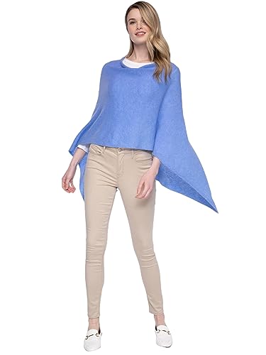 Image of CLAUDIA NICHOLE Womens 100% Cashmere Dress Topper - Cashmere Poncho Wrap