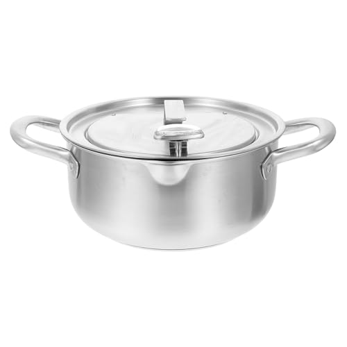 TOPPERFUN Mini Deep Fryer with Temperature Control Non-stick Fry Pan Steel Pot Frying Pot Thermometer Perfect for Home Restaurant