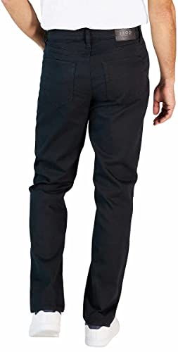 IZOD Mens Mid-Weight Comfort Stretch Knit Denim 5 Pocket Pant (40W x 32L, Black)2