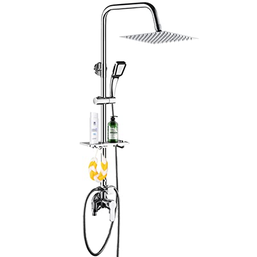 Pomme de douche haute pression et pommeau économiseur d'eau avec support mural - 2