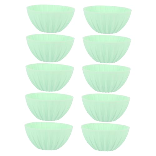 BEBEMOKO 10pcs Silicone Bread Proofing Basket Set Sourdough Container for Baking Space-saving Easy to -grade Silicone for Homemade Bread Making