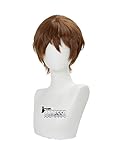 Aadesso Light Yagami cosplay Raito wig Kira anime DN brown hair short wavy wig with wig cap