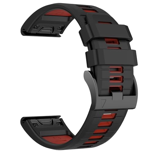 Bracelet 26mm pour Garmin Fenix 7X Pro silicone souple anti-transpiration