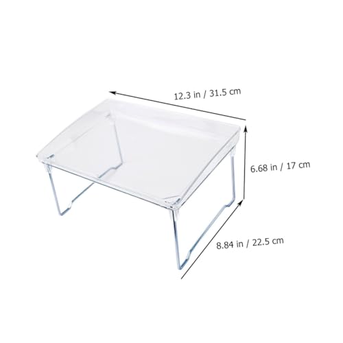 Estante de almacenamiento multiuso estantes apilables de mesa 6