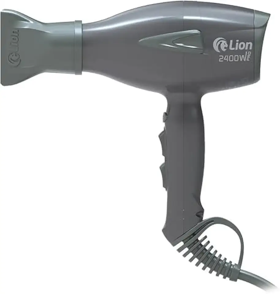 Secador de Cabelo Profissional para Salão 2400W | Lion Pro - Grafite - (220V)