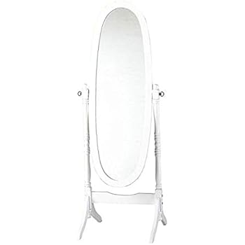Full Length Cheval Mirror Finished In White Amazon Co Uk Kitchen