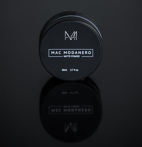 MAC MODANERO Matte Pomade with Strong Hold & Matte Finish with a Natural Look, Easy Wash Out, Adds Texture & Definition, Non-Greasy Formula, for All Hair Types, 80ml