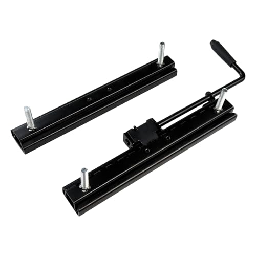 Flylin 2Pcs Seat Slide Rails Universal Double Locking Seat Slider with Adjustment Handle Seat Mounting Track Assembly Kit for Go Kart/Four Wheel Off Road UTV