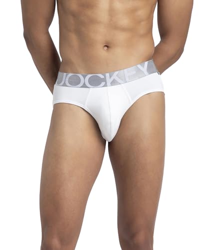 Image of Jockey IC27 Men's Tactel Microfiber Elastane Stretch Solid Brief with Moisture Move Treatment