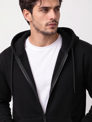 Image of XENOVAURBAN Zipper Hoodie for Men /Women | Unisex fit Cotton Fleece Hooded Sweatshirt - Zipper