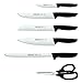 Arcos Serie Niza - Juego de Cuchillos de 6 piezas (5 Cuchillos...